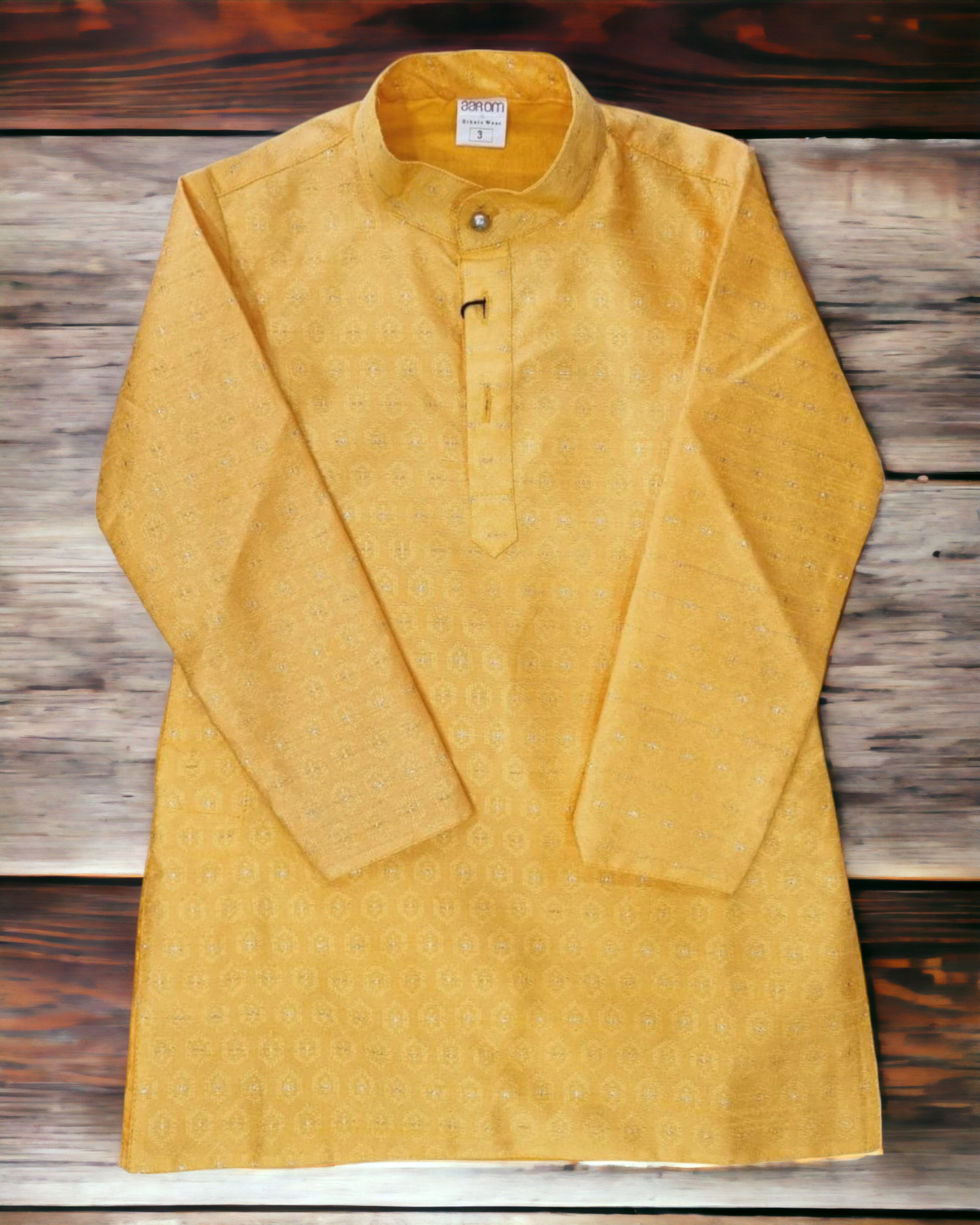 Boys kurta pajama set, yellow (D-397Y)