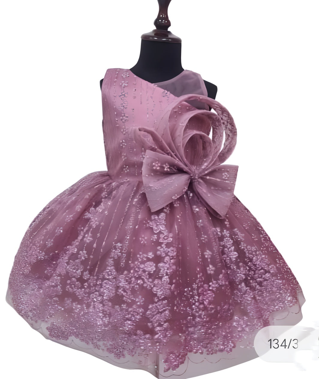 Onion Color frock with side design
