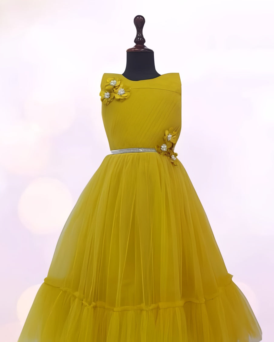 Mustard Color Long Gown