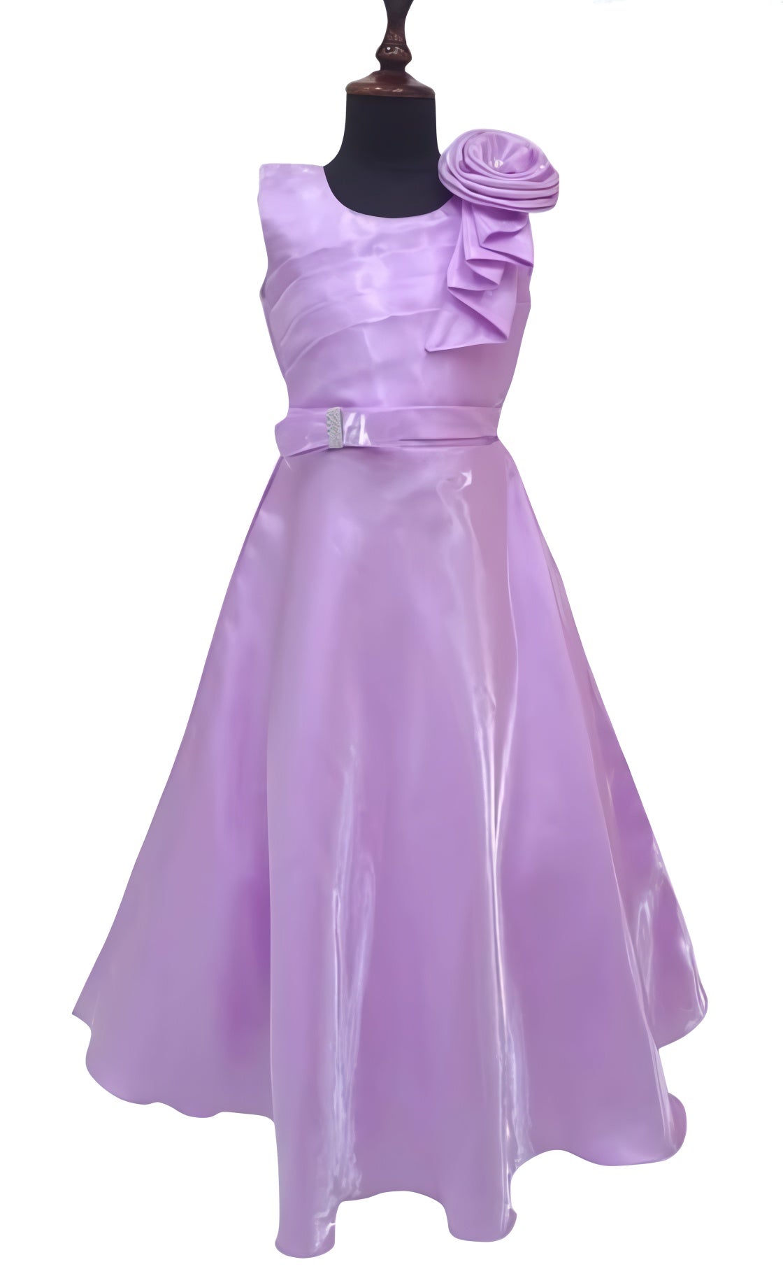 Lavander Color Long Gown