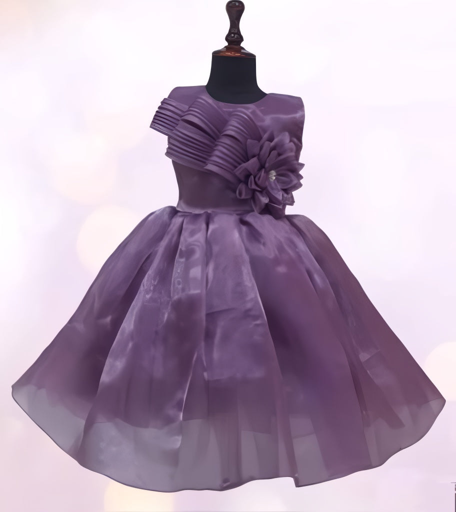 Purple Color Long Gown