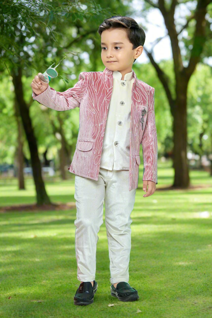 Jolly Boy Peach Color Suit set