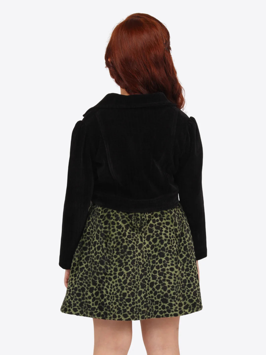 Olive Leopard Print Dress