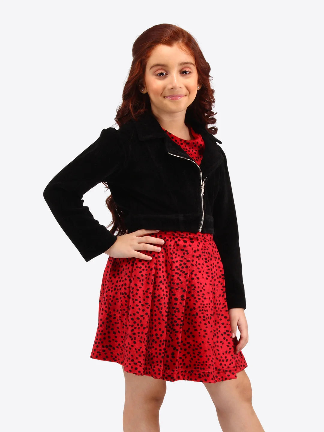 Red Leopard Print Dress