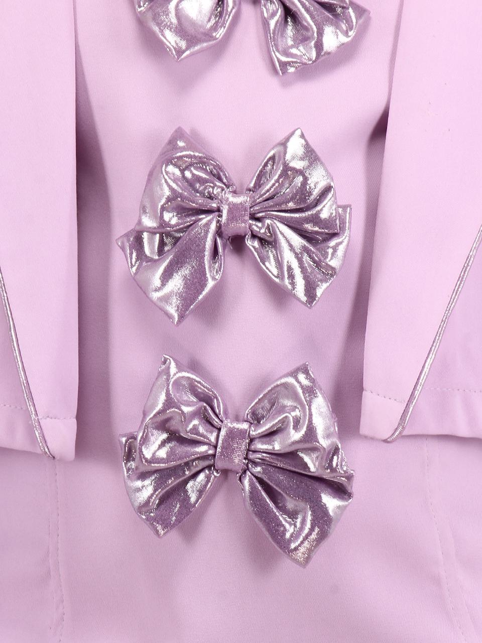 Purple Color Baby Girls Above Knee Party Dress-Cute Cumber