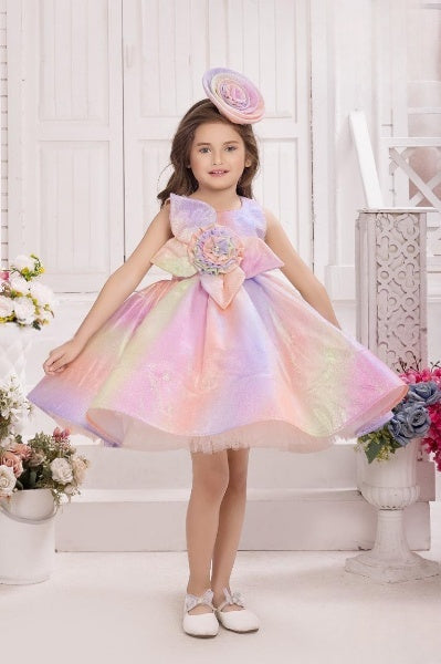 Multi color frock