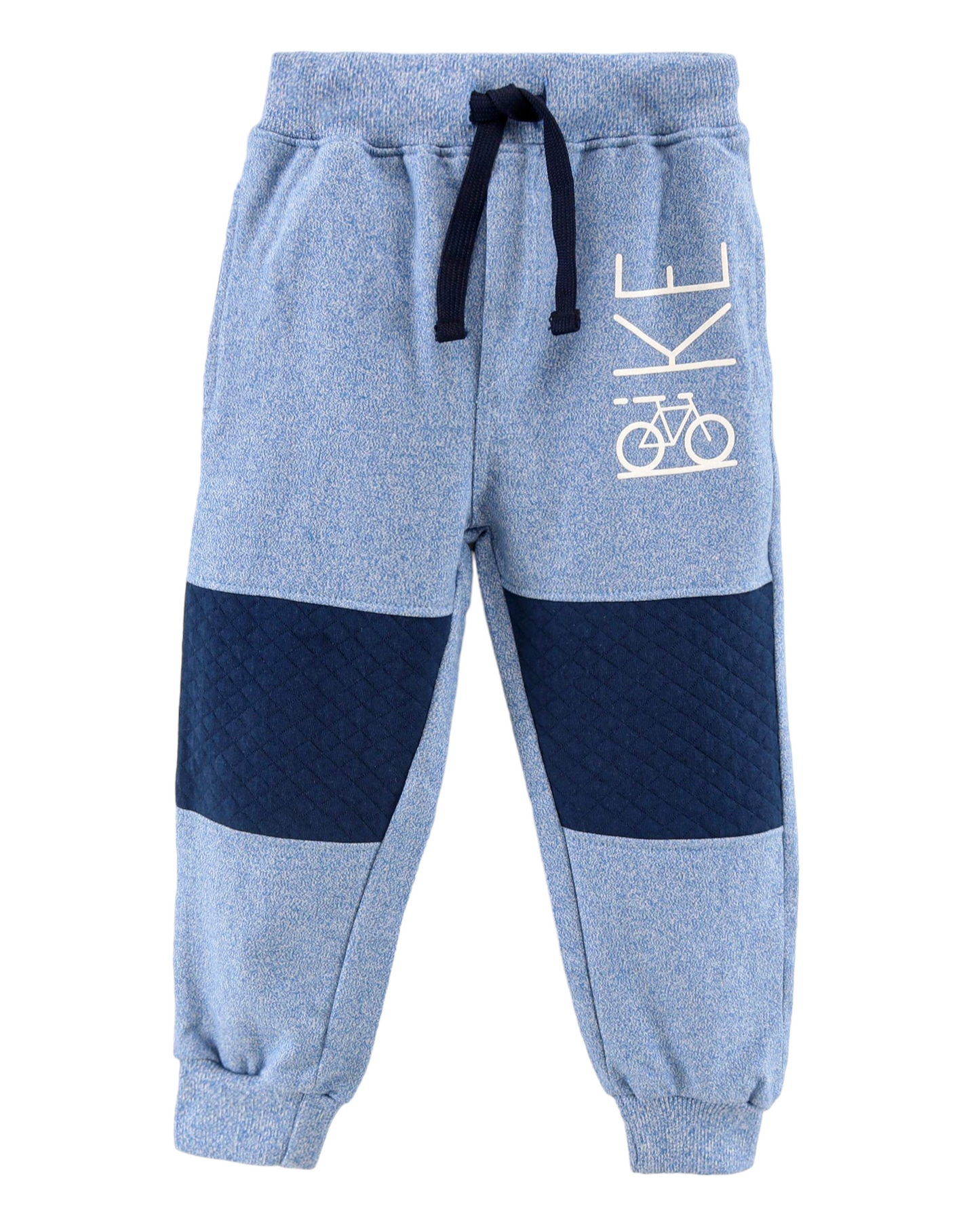 Full Length Lounge Pant Bike Printed- Blue