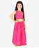 Girls Dark pinkMirror bells lehenga choli