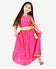 Girls Dark pinkMirror bells lehenga choli