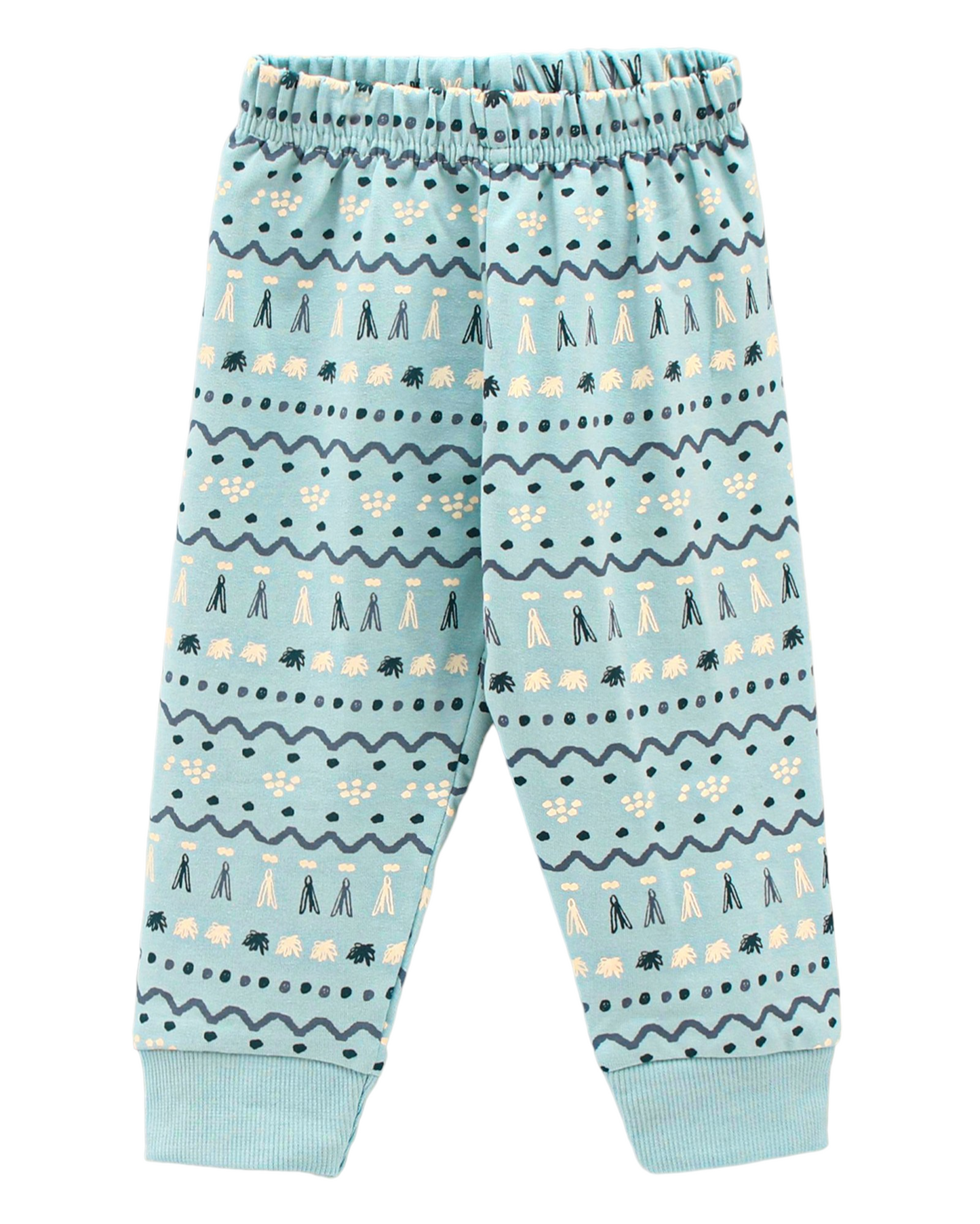 Full Sleeves Sweatshirt & Lounge Pant Set Winter Theme - Blue