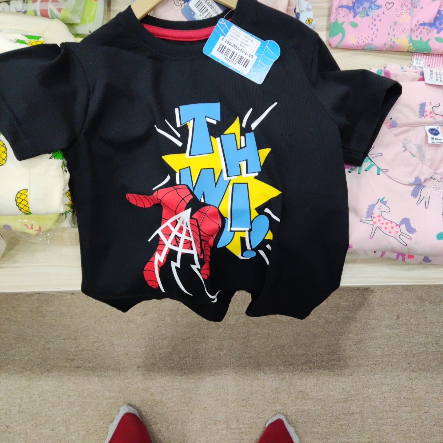 Boys spider-man print  tshirt full sleeves