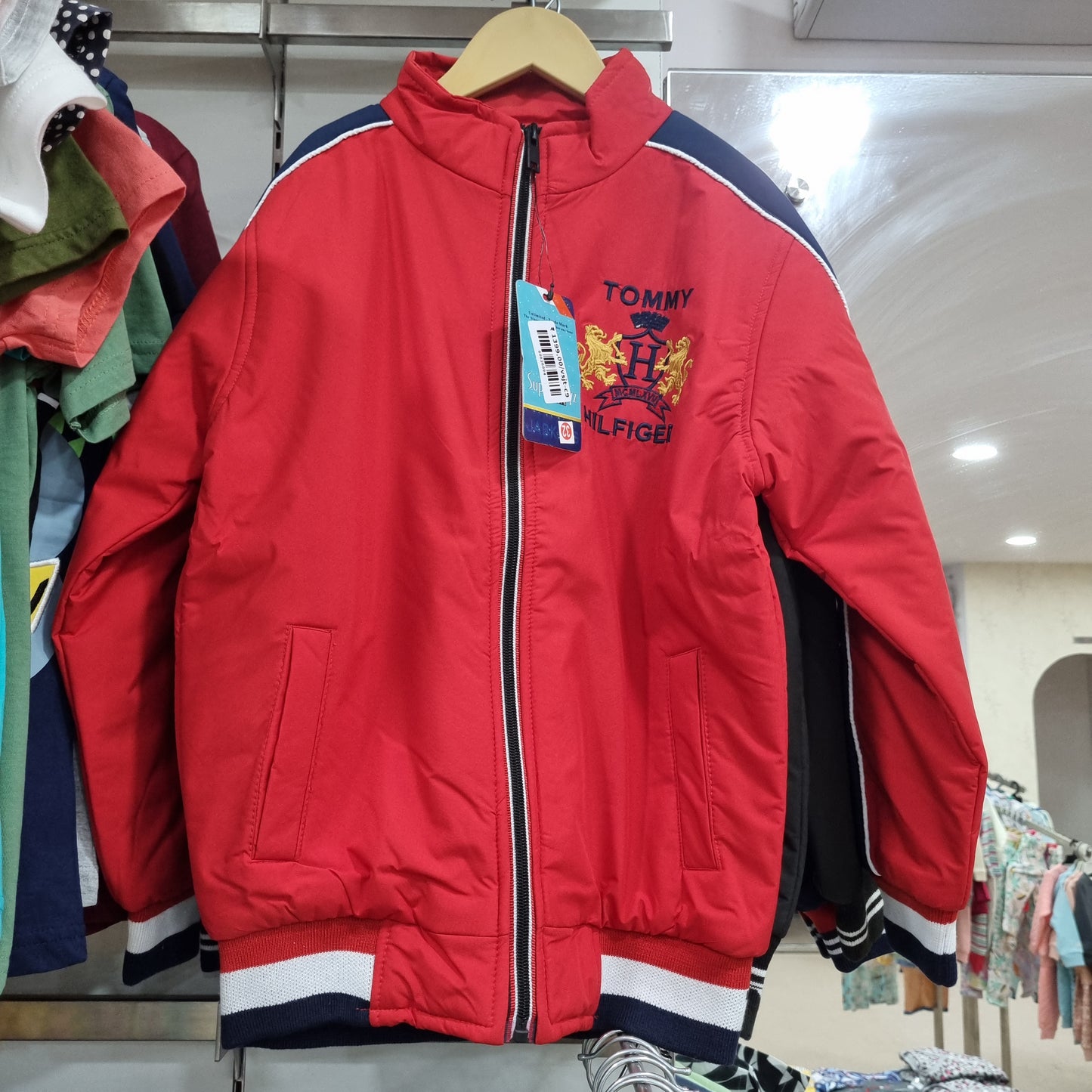 Winter Jacket Full Sleeves: Red