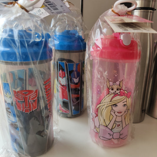 Printed plastic bottle