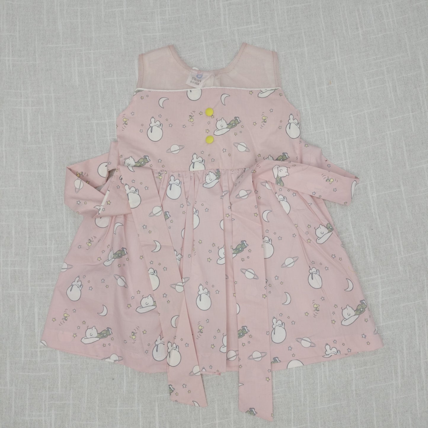 Swan kids light pink colour cotton frock