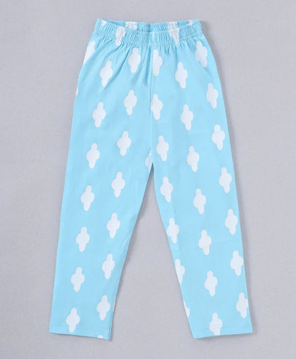 Girls Blue Unicorn Printed Night suit