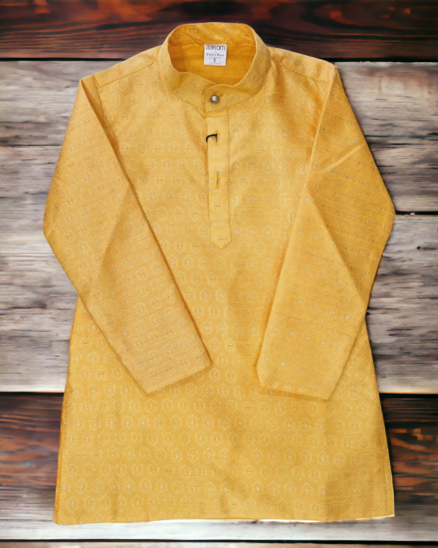 Boys  kurta pajama set, yellow (D-397Y)