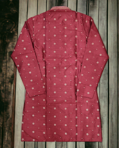 Aarom Maroon Kurta pajama for boys