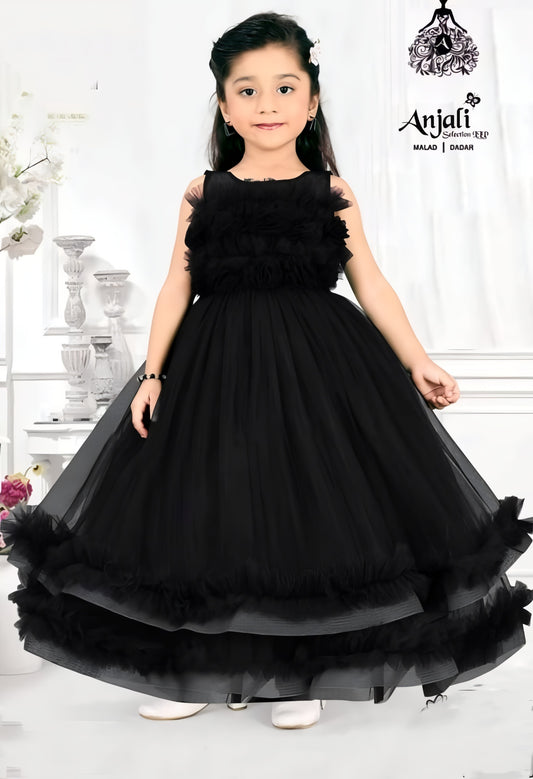 Black Color Long Gown