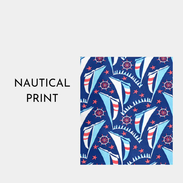 Blue Nautical Printed Cotton Night wear for Boys