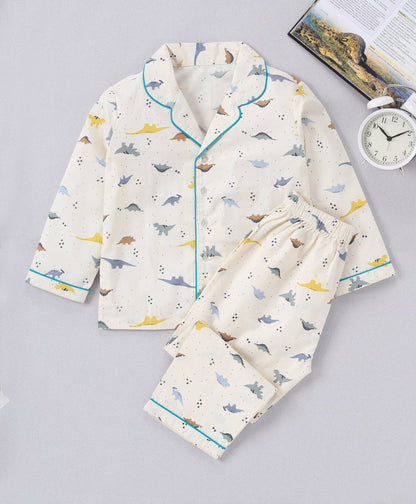 Off white dinosaur printed nioght ware for kids15