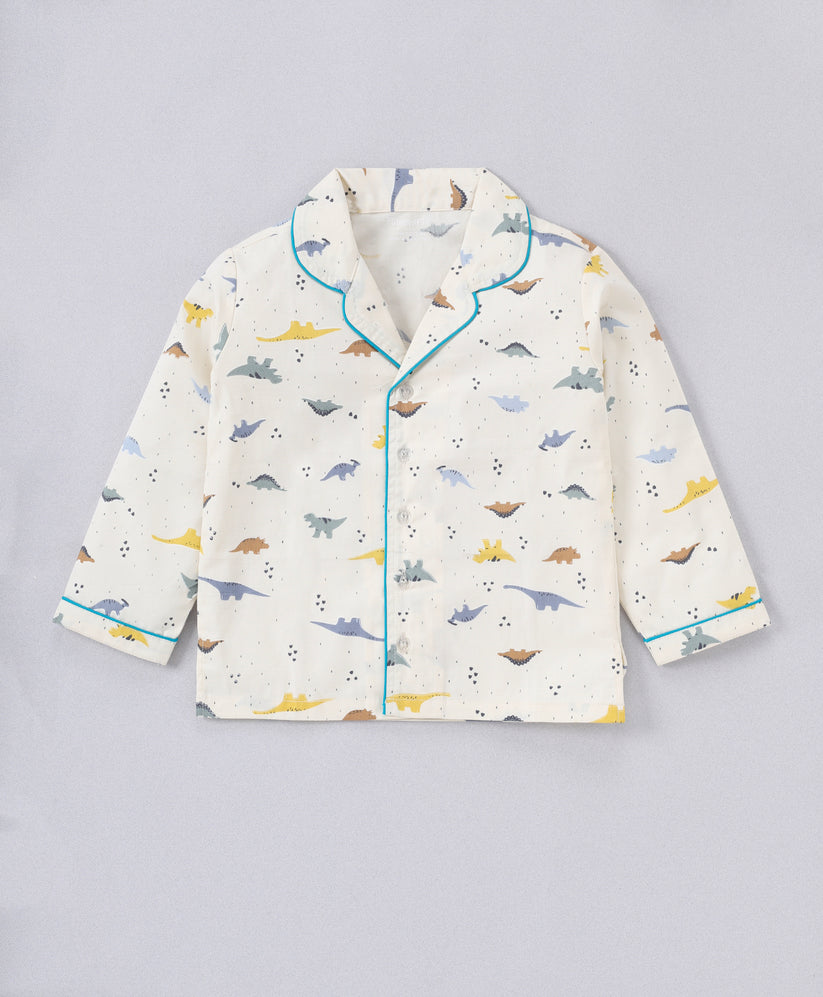 Off white dinosaur printed nioght ware for kids15