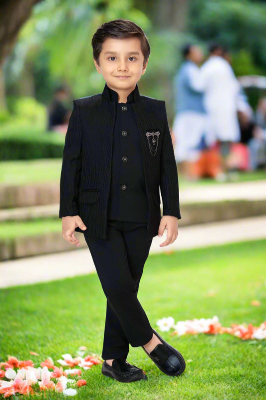 Jolly Boy Black Color Suit set
