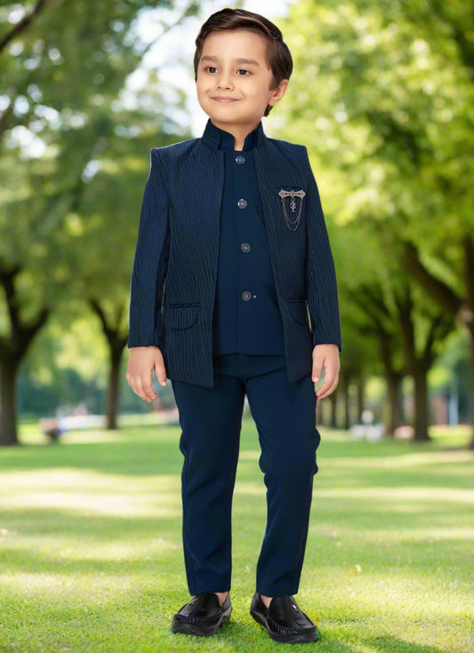 Jolly Boy Dark Green Color Suit set
