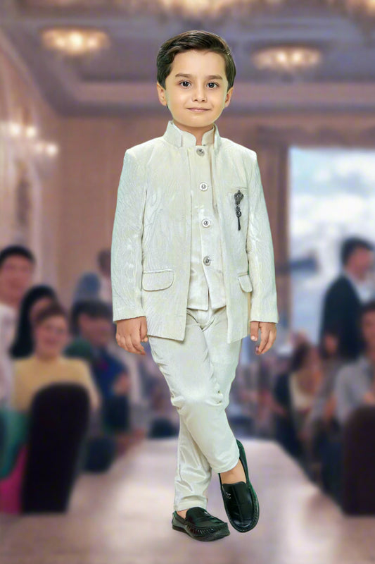 Jolly Boy White Color Suit set