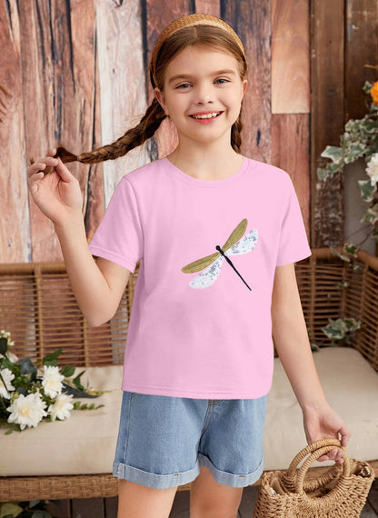 pink insects print t-shirt