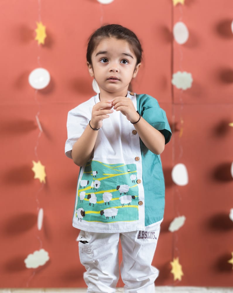 Sheep herd unisex kurta