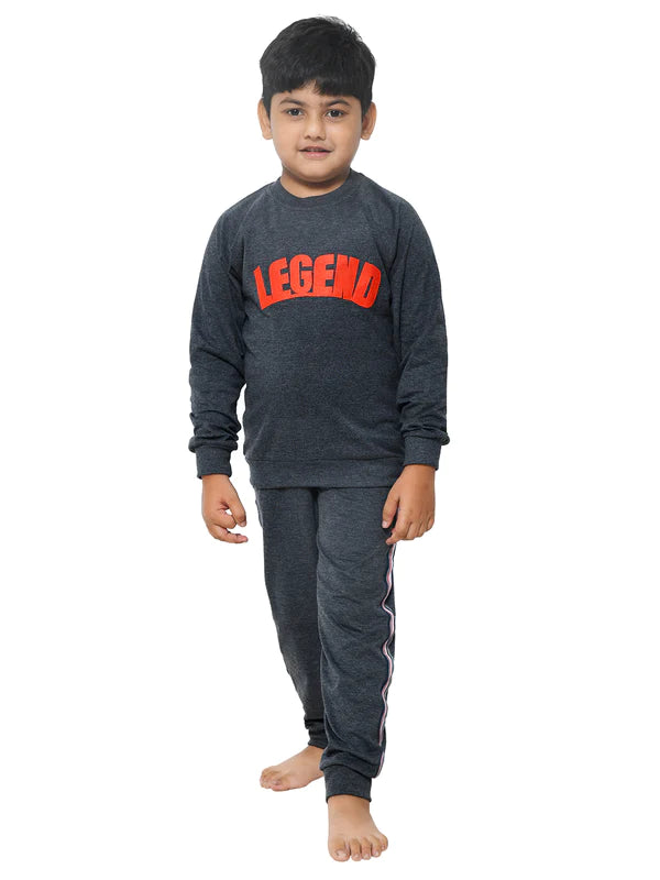 Black colour cotton night wear for kids