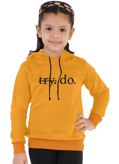 Yellow colour hooded sweatshirt(unisex)