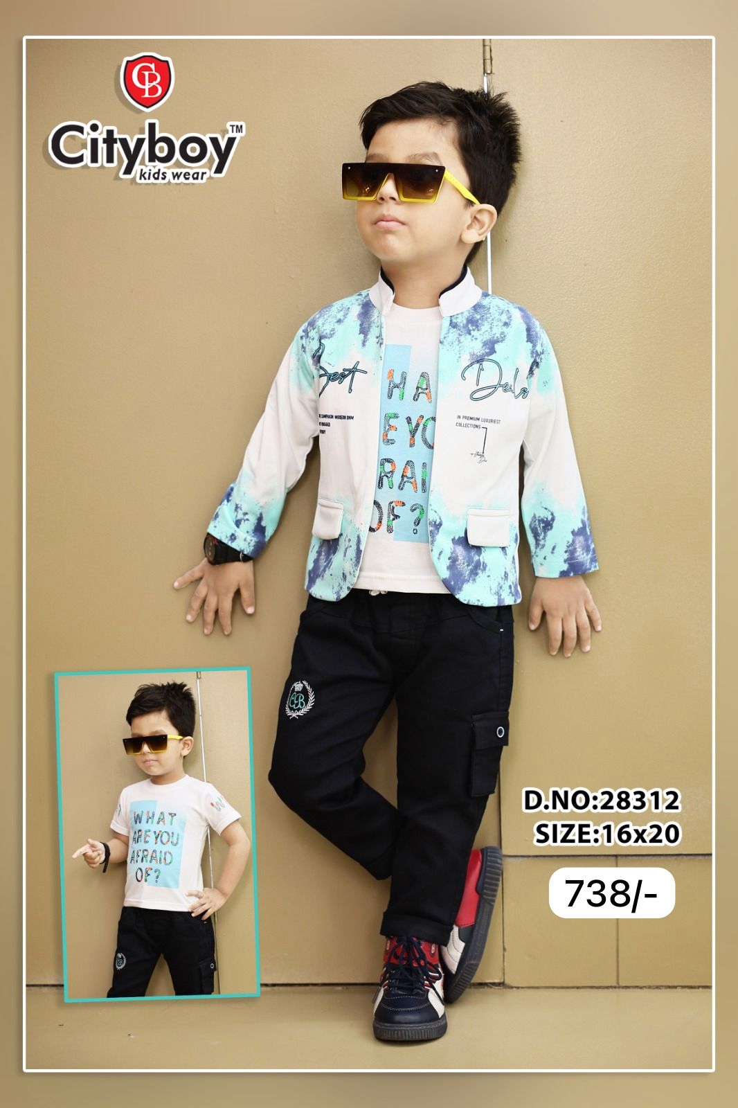 white colour city boy 29139 suit set