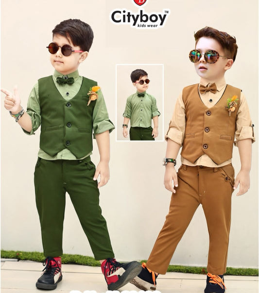 green colour city boy 28312 suit set