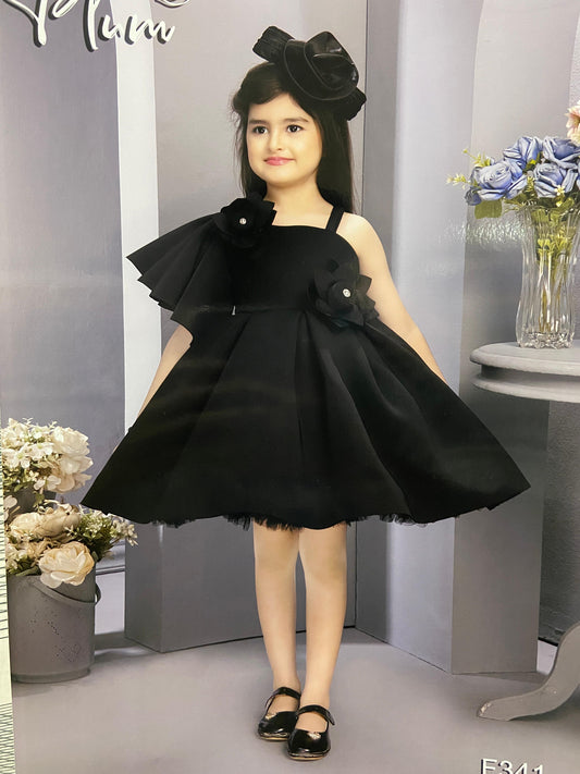 Black Birthday Frocks for Girls