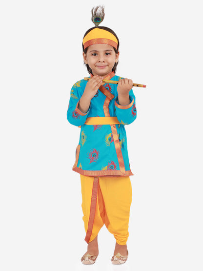 Divine Delight: Krishna Costume for Kids in blue for boys