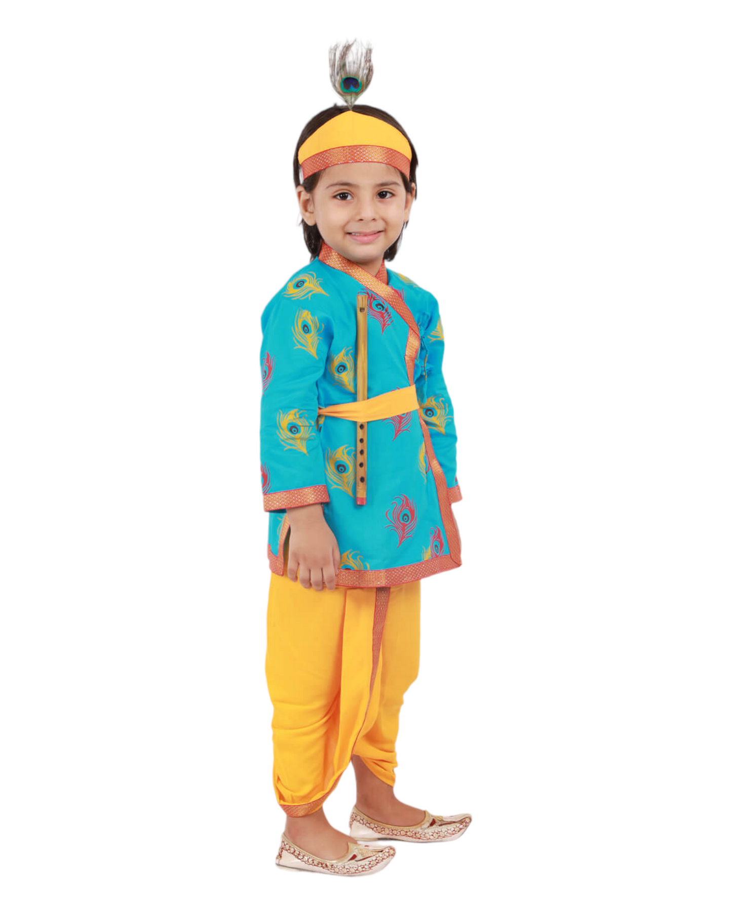 Divine Delight: Krishna Costume for Kids in blue for boys