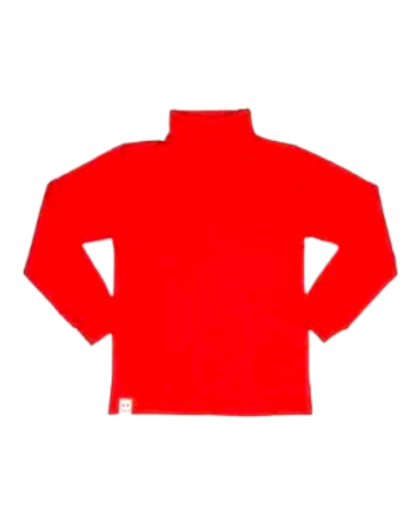 Turtle Neck Full Sleeves Ollypop T-Shirt Solid- Red