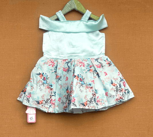 Baby Girl cold shoulder party wear frock