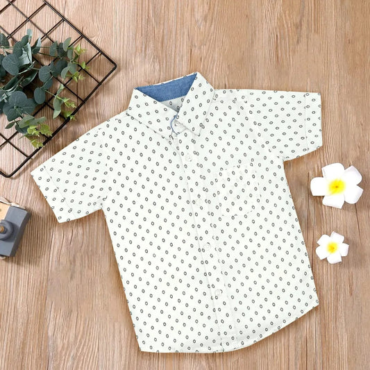 White printed shirts for boys