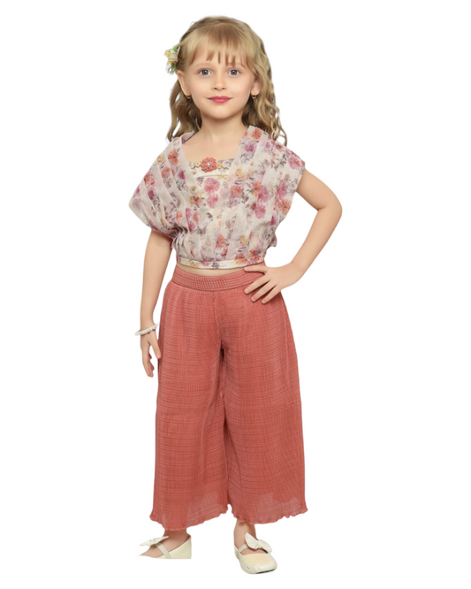 Floral Top and Trouser For Girls