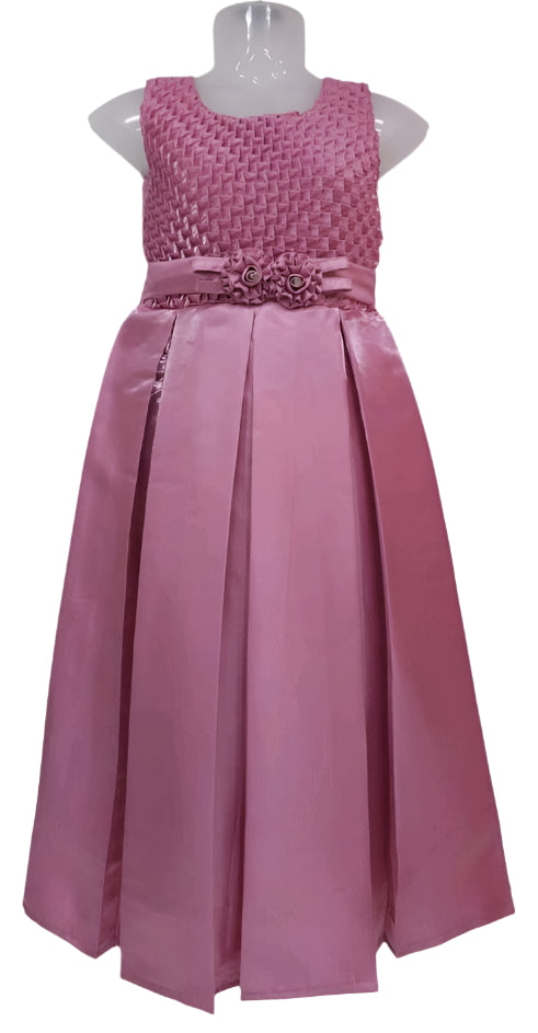 Dusty Pink Long Sleeveless Gown