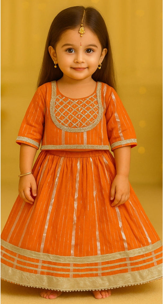 Orange Color Lehenga Choli