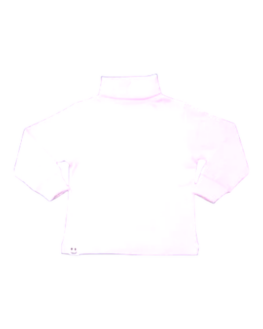 Turtle Neck Full Sleeves Ollypop T-Shirt Solid- White