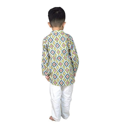 Pista diamond kurta pyjama for boys