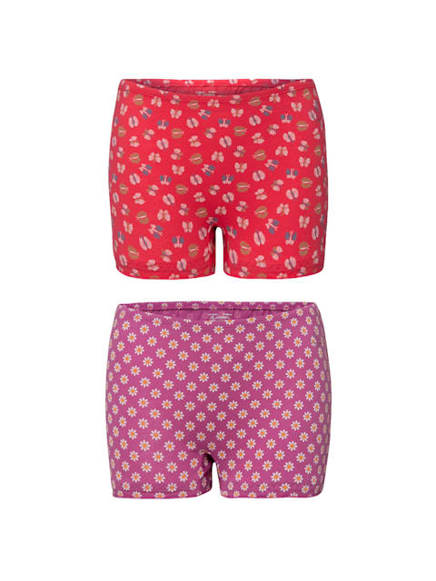 Jockey Girl's Super Combed Cotton Printed Bloomers with Ultrasoft Waistband