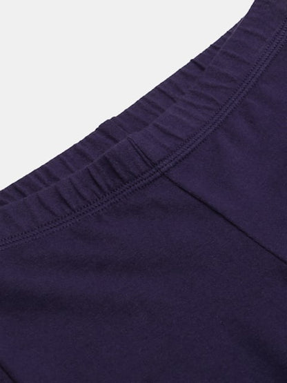 Jockey Girl's Super Combed Cotton Elastane Stretch Shorties with Ultrasoft Waistband - Classic Navy