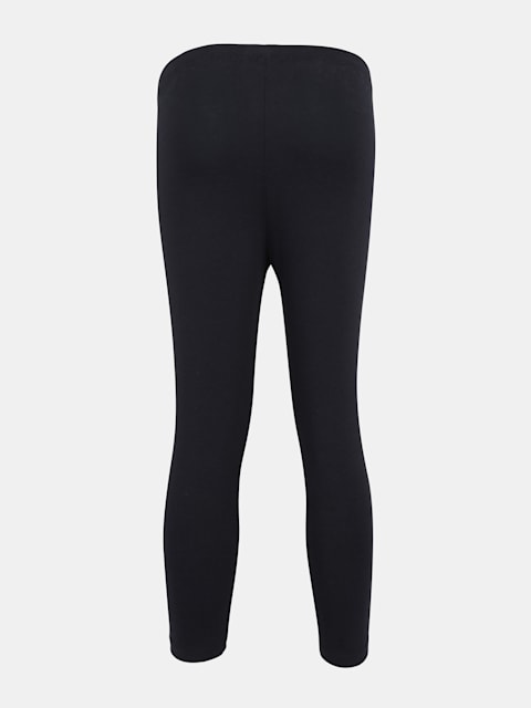 Jockey Girl's Super Combed Cotton Elastane Stretch Slim Fit Three Quarter Leggings - Cosmic Sapphire