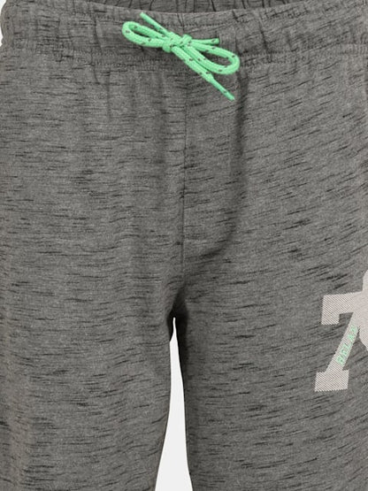 Jockey Boy's Super Combed Cotton Rich Graphic Printed Joggers with Side Pockets Deep Grey Slub