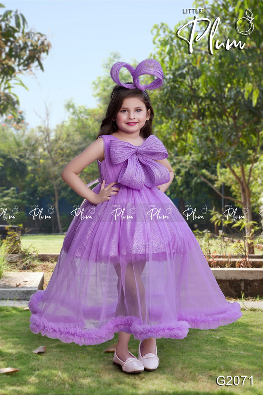 Little Plum Purple Color Gown
